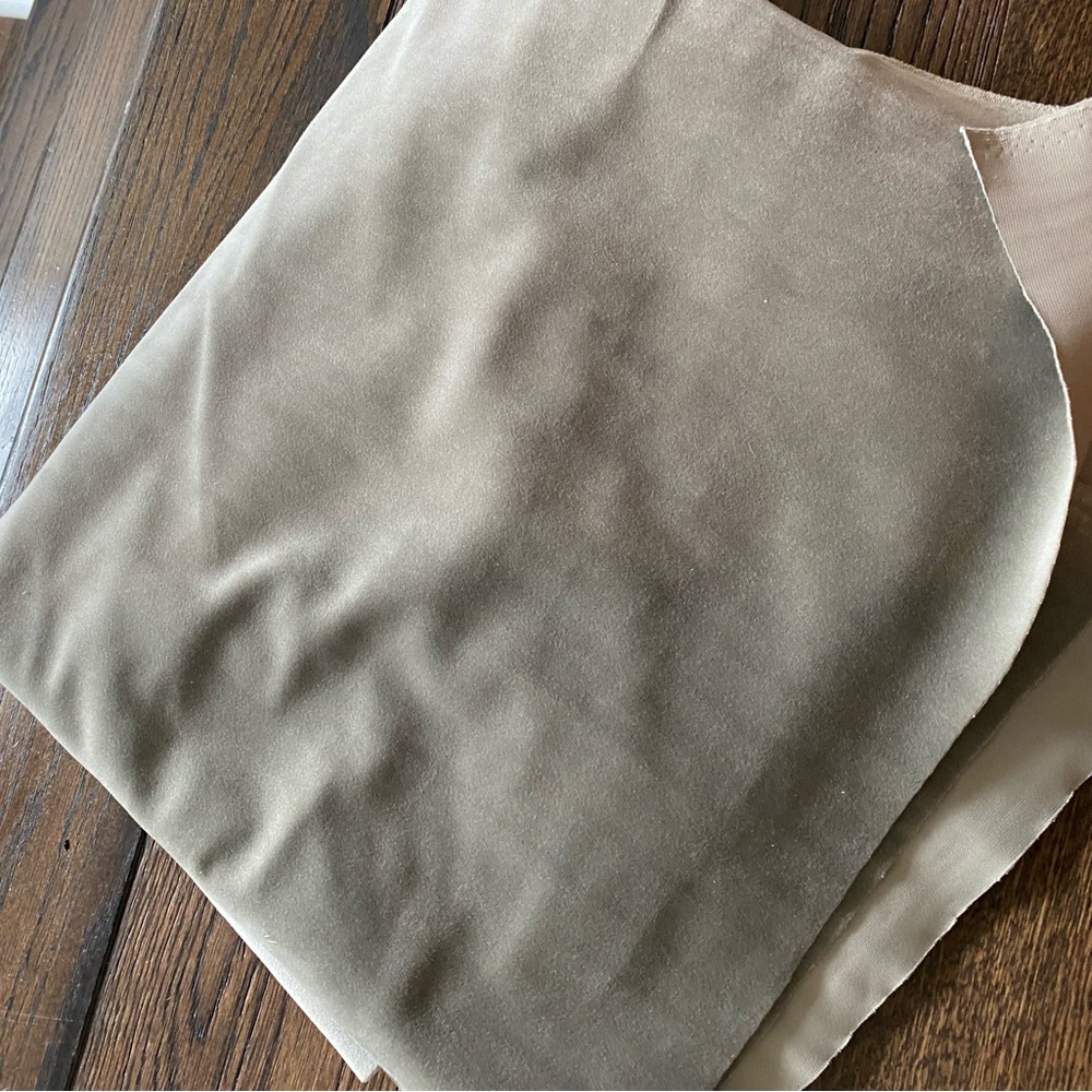 Grey Velvet Fabric - 1.5 yards